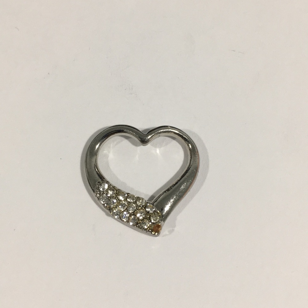Sterling Silver Women's Open Heart ❤️ Pendant  💎